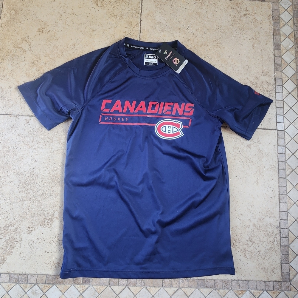 Fanatics Canadiens Blue Short Sleeve Tee